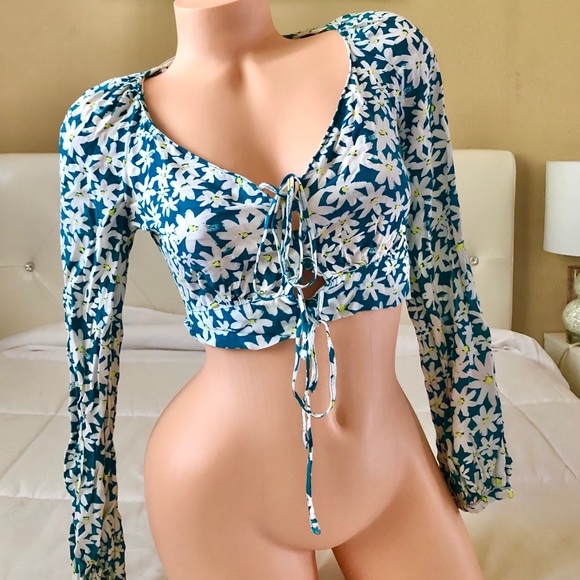 ZARA floral button up blouse - Picture 3 of 10